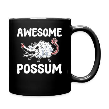 Awesome Possum Wildtierspezialist - Tasse einfarbig - Schwarz - Rechts