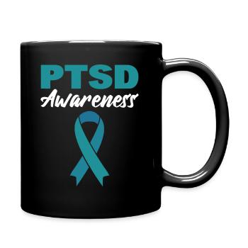 PTSD Awareness Psychischer Gesundheitsberater - Tasse einfarbig - Schwarz - Rechts
