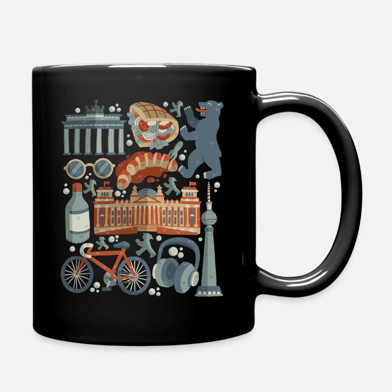 Berlin - Tasse einfarbig - Schwarz