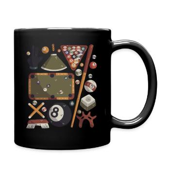 Billard - Tasse einfarbig - Schwarz - Rechts