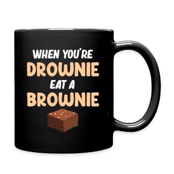 Si vous vous noyez, mangez un - Mug uni - noir - Droite