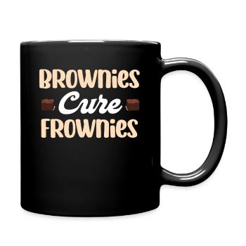 Brownies Cure Frownies Fudge Biscuit Guimauve - Mug uni - noir - Droite