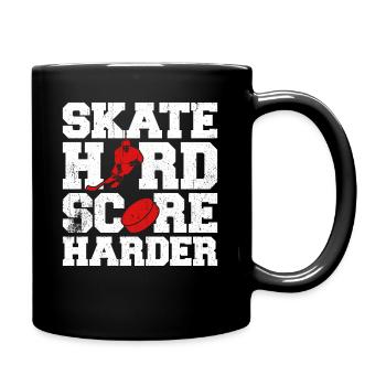Eishockey Spruch für Eishockeyspieler - Tasse einfarbig - Schwarz - Rechts