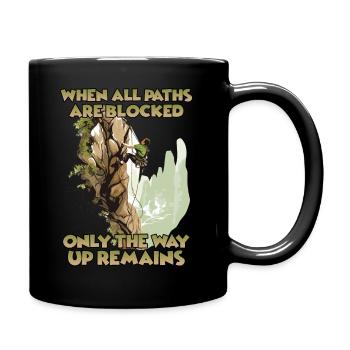 Toprope Klettern Naturerlebnis für Bergsteiger - Tasse einfarbig - Schwarz - Rechts