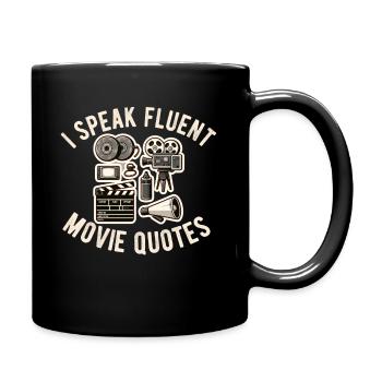 Filmkritiker, Kino, Filmfan, Liebhaber, lustiger Rezensent - Tasse einfarbig - Schwarz - Rechts