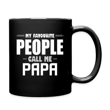 Mes gens préférés m’appellent Papa Funny Father - Mug uni - noir - Droite