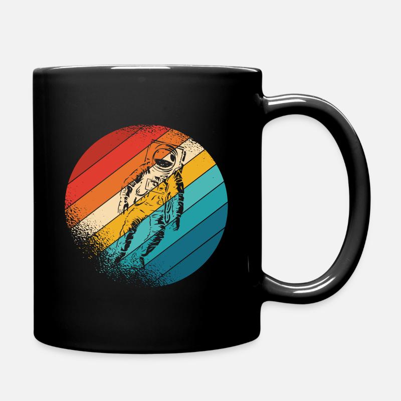 Astronaut Vintage Space Weltall Raumfahrt Astronau - Tasse einfarbig - Schwarz