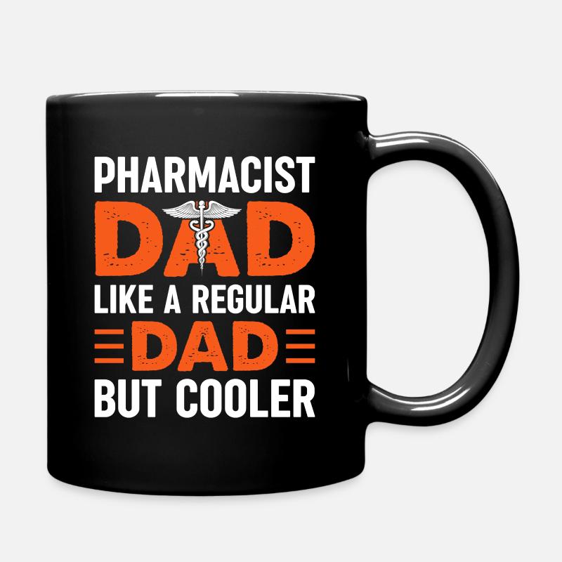 Apothecary Dad Cool Dad Father's Day - Full Colour Mug - black