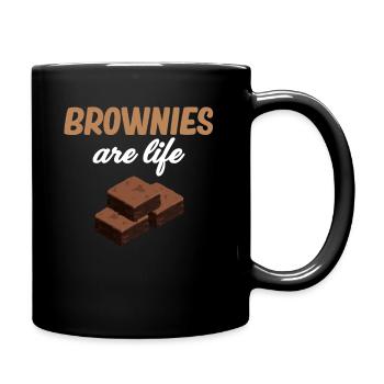 Les brownies sont la vie Fudge Cookie Lover Marshmallow - Mug uni - noir - Droite