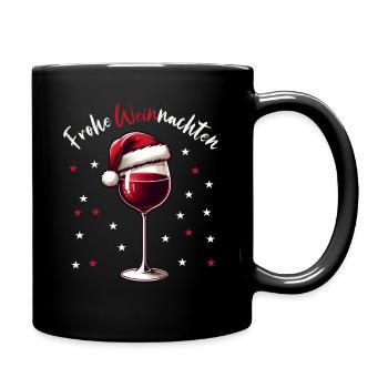 Frohe Weinnachten lustiges Weihnacht Frauen Design - Tasse einfarbig - Schwarz - Rechts