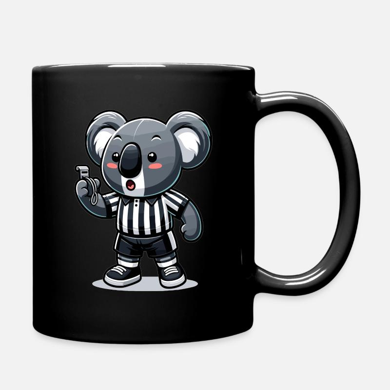 Koala Schiedsrichter - Tasse einfarbig - Schwarz