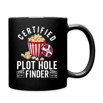 Filmkritiker, Kino, Filmfan, Liebhaber, lustiger Rezensent - Tasse einfarbig - Schwarz - Rechts