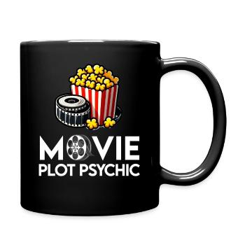 Filmkritiker, Kino, Filmfan, Liebhaber, lustiger Rezensent - Tasse einfarbig - Schwarz - Rechts