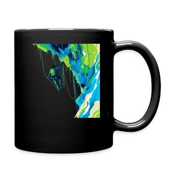 Toprope Klettern Naturerlebnis & Adrenalin Toprope - Tasse einfarbig - Schwarz - Rechts
