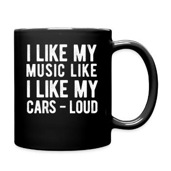 Autoradio pour haut-parleurs d’installateur audio Basse de voiture - Mug uni - noir - Droite