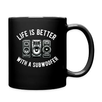 Autoradio pour haut-parleurs d’installateur audio Basse de voiture - Mug uni - noir - Droite