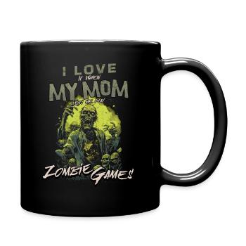 I love my Mom Zombie Video Games for Gamers Gamers - Full Colour Mug - black - Right
