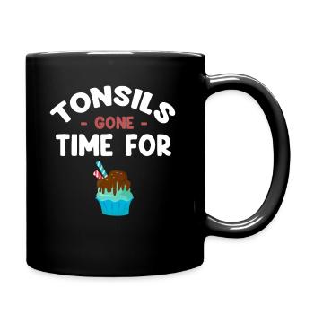 Les amandes sont le temps de l’ablation des amygdales - Mug uni - noir - Droite