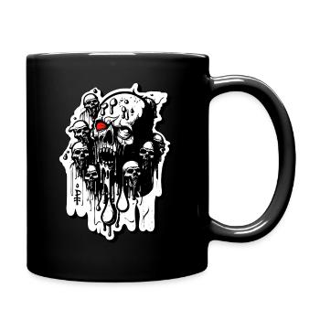 Zombie Skulls and Skulls - Full Colour Mug - black - Right