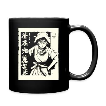 Japanese Manga Anime Otaku Ninja - Full Colour Mug - black - Right