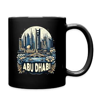 Abu Dhabi Vereinigte Arabische Emirate Kunst - Tasse einfarbig - Schwarz - Rechts