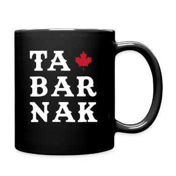 Tabarnak Je Me Barre Au Canada Feuille D'érable - Mug uni - noir - Droite