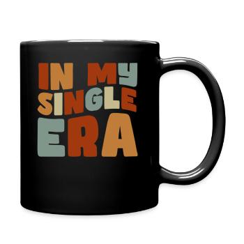 Dans mon ère de célibataire drôle de vie de célibataire - Mug uni - noir - Droite