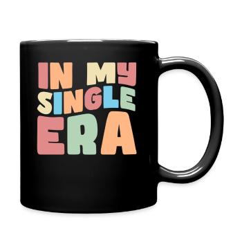 In My Single Era Funny Single Life - Full Colour Mug - black - Right