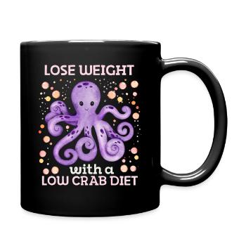Calmar de dessin animé, pieuvre pieuvre, blague de poulpe - Mug uni - noir - Droite