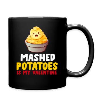 Amateur de purée de pommes de terre Nourriture de pommes de terre au beurre drôle - Mug uni - noir - Droite