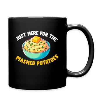 Amateur de purée de pommes de terre Nourriture de pommes de terre au beurre drôle - Mug uni - noir - Droite