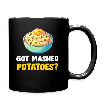 Amateur de purée de pommes de terre Nourriture de pommes de terre au beurre drôle - Mug uni - noir - Droite