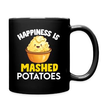 Amateur de purée de pommes de terre Nourriture de pommes de terre au beurre drôle - Mug uni - noir - Droite