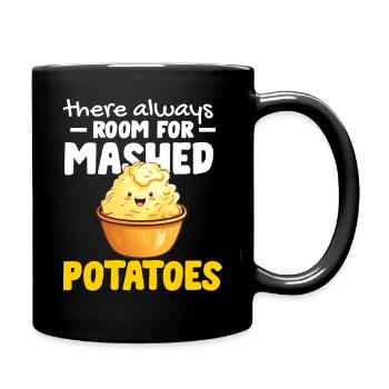 Mashed Potatoes Lover Funny Butter Potato Food - Full Colour Mug - black - Right