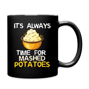 Amateur de purée de pommes de terre Nourriture de pommes de terre au beurre drôle - Mug uni - noir - Droite