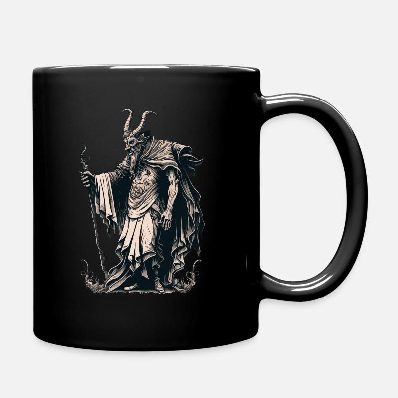 Krampus Ugly Sweater Böser Weihnachtsmann Krampus - Tasse einfarbig - Schwarz