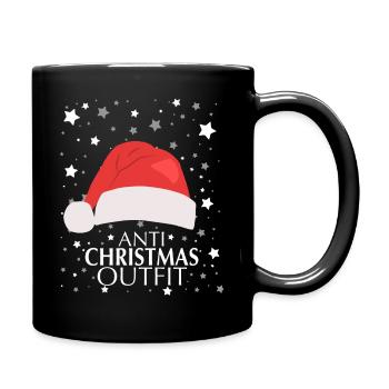 Anti Christmas Outfit - Full Colour Mug - black - Right