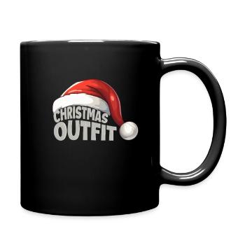 Christmas Outfit - Full Colour Mug - black - Right