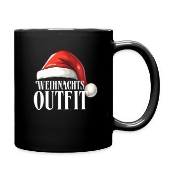 Weihnachtsoutfit - Tasse einfarbig - Schwarz - Rechts