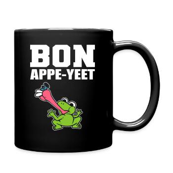 Bon Appe-Yeet Biologe - Tasse einfarbig - Schwarz - Rechts