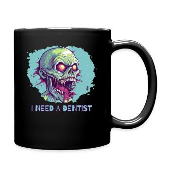 Zombie de mauvaises dents, j’ai besoin d’un dentiste - Mug uni - noir - Droite