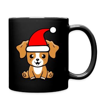 Christmas Dog - Full Colour Mug - black - Right