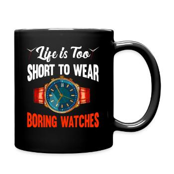 Watch Collector Horologist Collecting Watches - Full Colour Mug - black - Right