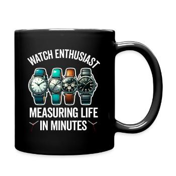 Watch Collector Horologist Collecting Watches - Full Colour Mug - black - Right
