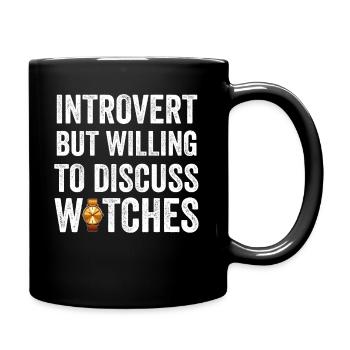 Watch Collector Horologist Collecting Watches - Full Colour Mug - black - Right