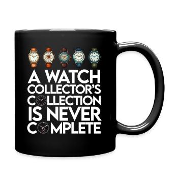 Watch Collector Horologist Collecting Watches - Full Colour Mug - black - Right