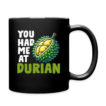 Durian Fruit Lover Funny Durio Zibethinus Men - Full Colour Mug - black - Right