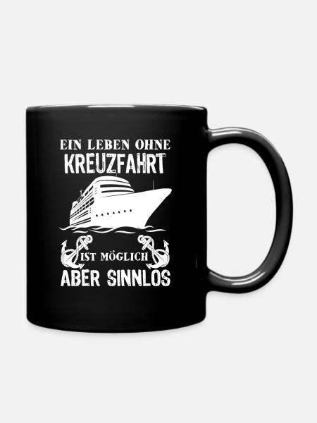 Kreuzfahrt Kreuzfahrtschiff - Tasse einfarbig - Schwarz
