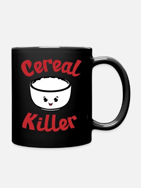 Getreide-Killer - Tasse einfarbig - Schwarz