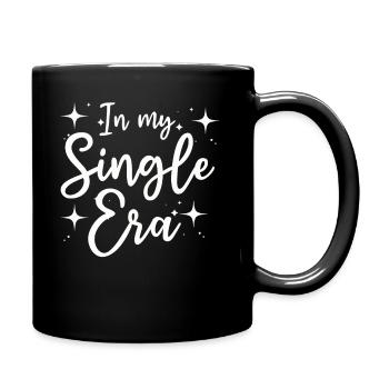 Dans mon ère de célibataire drôle de vie de célibataire - Mug uni - noir - Droite